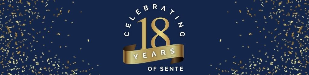 18 anniversary logo header